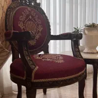 مبلمان 9 نفره چوب گردو در حد نو - پارچه نو|مبلمان خانگی و میز عسلی|تهران, میرداماد|دیوار