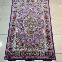 فرش دستباف ذرع و نیم تبریز (نقشه خطیبی بنفش)