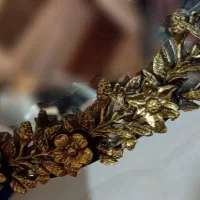 آینه بسیاز زیبا روکش نقره آنتیک زیرش برنجه|آینه|تبریز, |دیوار