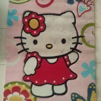 فرش اتاق کودک دخترانه با طرح کیتی