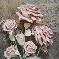 گل دکوراتیو بزرگ|گل مصنوعی|مسجد سلیمان, |دیوار