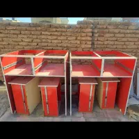 دو تا میز و ابچکان و سینک|آب‌چکان و نظم‌دهنده ظروف|آذرشهر, |دیوار