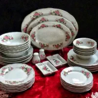 بشقاب گلسرخی قدیمی و آنتیک