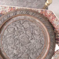 سینی مسی قدیمی|کلکسیون اشیاء عتیقه|تهران, تاکسیرانی|دیوار