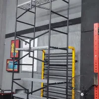 نردبان داربست متحرک، داربست سیار، تخته بشگه