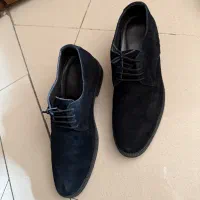 کفش مردانه چرم نوبوک پاشنه مخفی