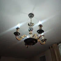 لوسترچهارشعله|لوستر و چراغ آویز|چهارباغ, |دیوار