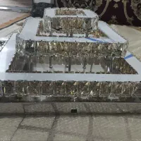 لوستر کریستال ۳ حلقه و۲ حلقه|لوستر و چراغ آویز|مشهد, زمرد|دیوار