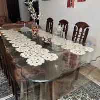 میز نهارخوری چوب هشت نفره