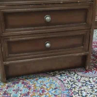 میز آرایش و عسلی چوبی