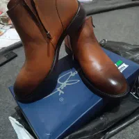 کفش بوت ساقدار چرم اصل