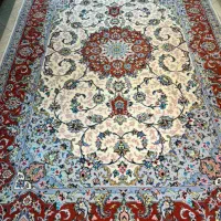 فرش دستباف جفت ۶ کاشان کرم نو و در حد نو دستبافت|فرش|تهران, مولوی|دیوار