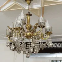 لوستر هشت شاخه|لوستر و چراغ آویز|همدان, |دیوار