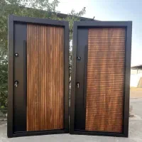 درب ضدسرقت لوکس با دستگیره استیل|مصالح و تجهیزات ساختمان|پیشوا, |دیوار