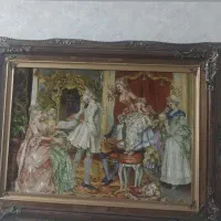 تابلو فرش چله ابریشم تبریز فوری فروشی