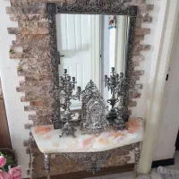 ایینه‌‌شمعدان‌برنجی