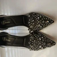 کفش مجلسی نگین‌دار شیک طرح طلقی نو