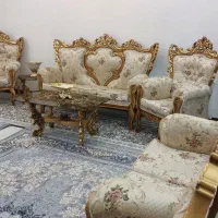 مبل سلطنتی 7نفره میز غذا خوری 4نفره|مبلمان خانگی و میز عسلی|تهران, صاحب الزمان|دیوار