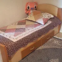 تخت جوان ساخت سفارشی همراه تشک طبی|تخت و سرویس خواب|تنکابن, |دیوار