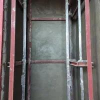 سیمان کاری حمام سرویس آسانسور و کف