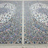 یکجفت ۶ متری ریزبافت گل ابریشم اردکان نو|فرش|تهران, ونک|دیوار