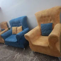 مبل هفت نفره بدون شکستگی وپارگی تمیز|مبلمان خانگی و میز عسلی|مشهد, رباط طرق|دیوار