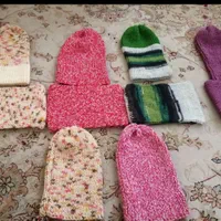 شال وکلاه دستبافت با کاموای ترک|لباس|قم, دورشهر|دیوار