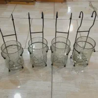 جا قاشقی شیشه ای اویز ابگز