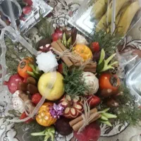 تزیین سبدمیوه وآجیل