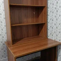 میز و کتابخانه|کتابخانه، شلف، قفسه‌های دیواری|اهواز, سپیدار|دیوار