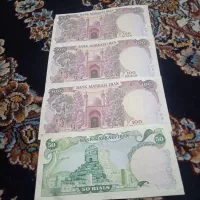 اسکناس قدیمی ۱۰۰ریالی و۵۰ ریال پشت هم|کلکسیون سکه، تمبر، اسکناس|تهران, جیحون|دیوار