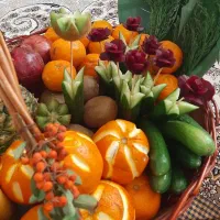 میوه آرایی و حکاکی