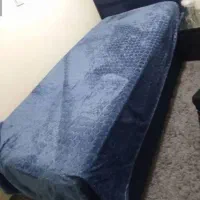 تختخواب  تک‌نفره تمام پارچه تشک روش اشانتیون