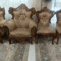 مبل استیل سالم با میز وسط