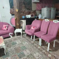 مبل ۹ نفره با سه عدد میز عسلی بزرگ و کوچک و صندلی|مبلمان خانگی و میز عسلی|اصفهان, شفق|دیوار