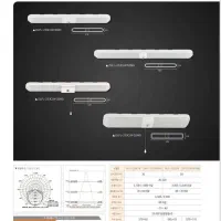 چراغ مهتابی smd کم مصرف|لامپ و چراغ|شبستر, |دیوار