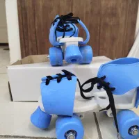 اسکیت چهار چرخ به همراه کلاه|دوچرخه، اسکیت، اسکوتر|قزوین, |دیوار