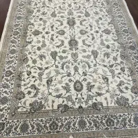 فرش کرم طرح کاشان سالم