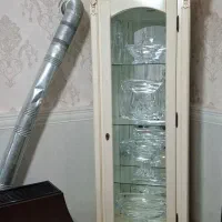 بوفه ویترین و ساعت ایستاده  نو