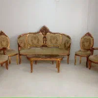 مبل سلطنتی نه نفره چوب گردووسینکه ظرفشویی دولگن