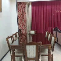 سرویس ناهارخوری ۸ نفره چوبی منبتکاری شده|میز و صندلی غذاخوری|پردیس, فاز ۸|دیوار