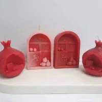 شمع کتیبه و انار ست زیبای شب یلدا