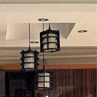 لوستر سه تیکه|لوستر و چراغ آویز|رشت, گلسار|دیوار