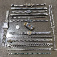 زنجیر و دستبند نقره تایلندی