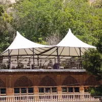 سقف متحرک سایبان چادر آلاچیق برزنت ترانزیت