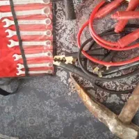 کلنگ،مینی فرز،آچار،کابل اتصال باطری، نو