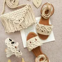 کیف وکفش مکرومه بافی|کیف، کفش، کمربند|بیرجند, |دیوار