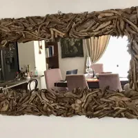 آیینه چوبی قدی دکوراتیو