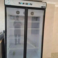 یخچال دو درب ویترینی و دیگ بخار برنج