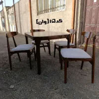 میز ناهارخوری ۴نفره (مبل رویال)|میز و صندلی غذاخوری|قم, دروازه چوبی|دیوار